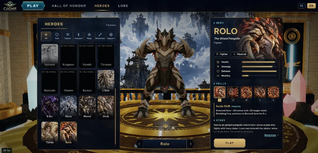 Cổ Linh Hero Rolo Fighter